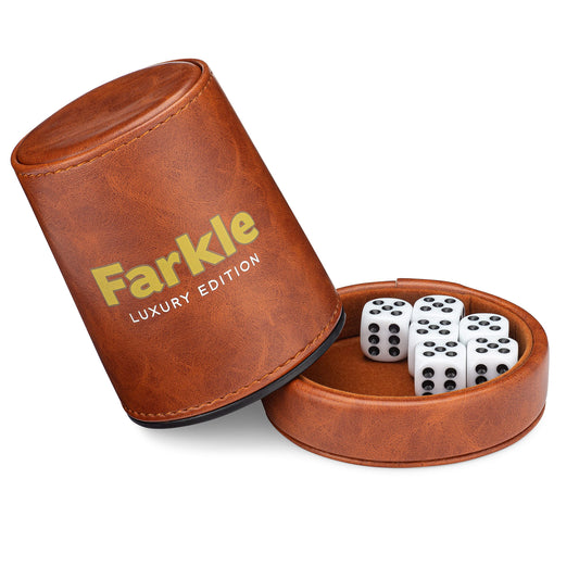 RNK Gaming Farkle travel dice cup velvet lining dampens noise during shakes