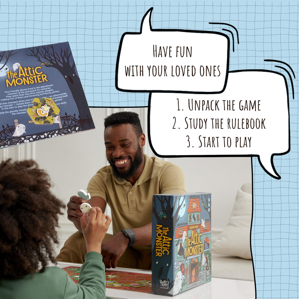 Roast & Toast Games Attic Monster boosts family night play with teamwork.