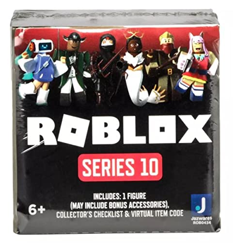 Roblox Series 10 Mystery figure in military green with exclusive item code for Roblox gameplay