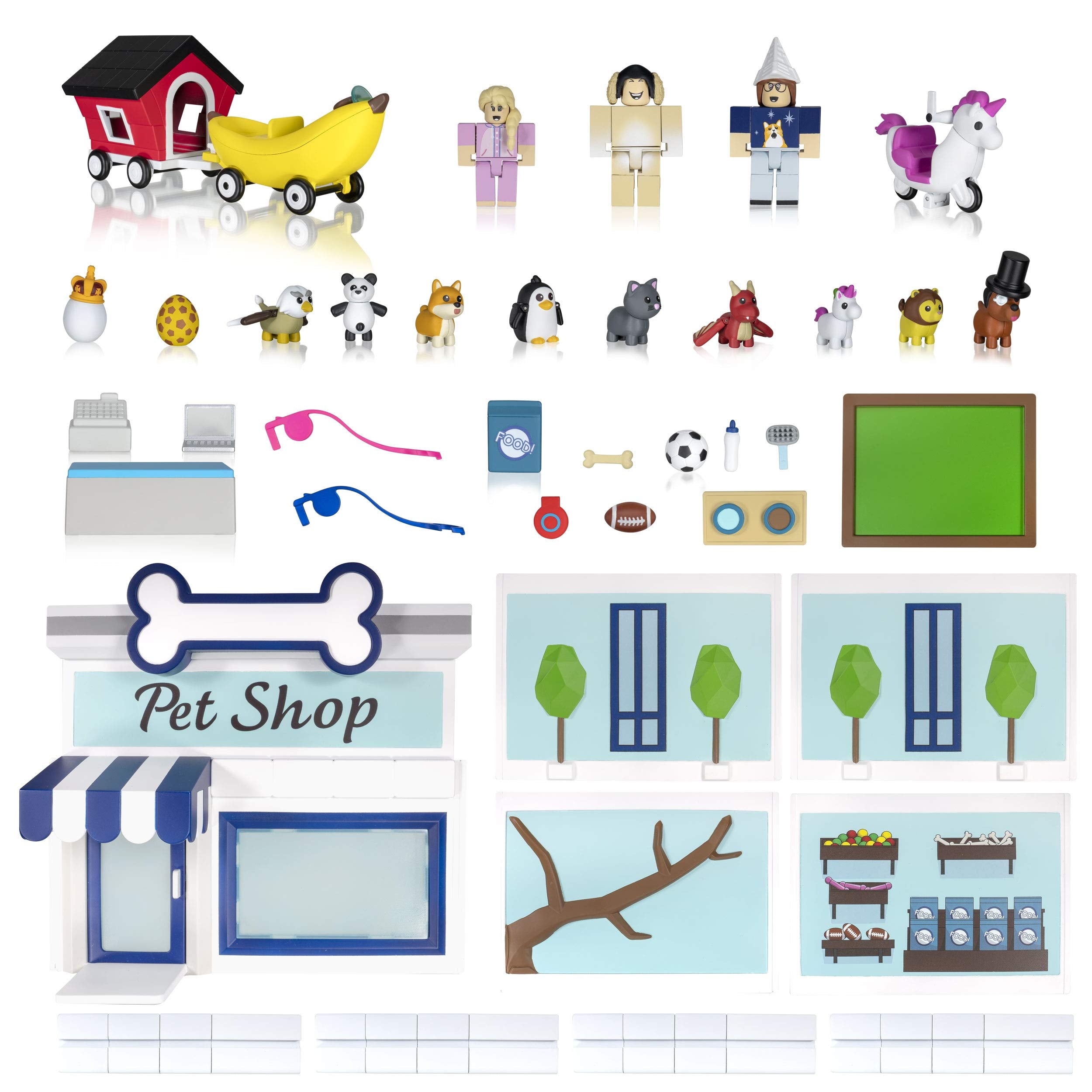 Roblox Adopt Me Pet Store Deluxe accessories support creative setups and scene building.