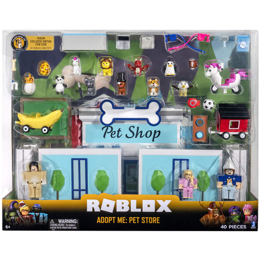 Roblox Celebrity Collection Adopt Me figures ready for storytelling and pretend pet care.