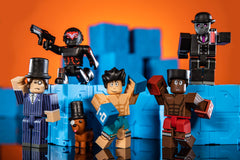 Blue-themed Roblox Series 9 collection displayed for collectors