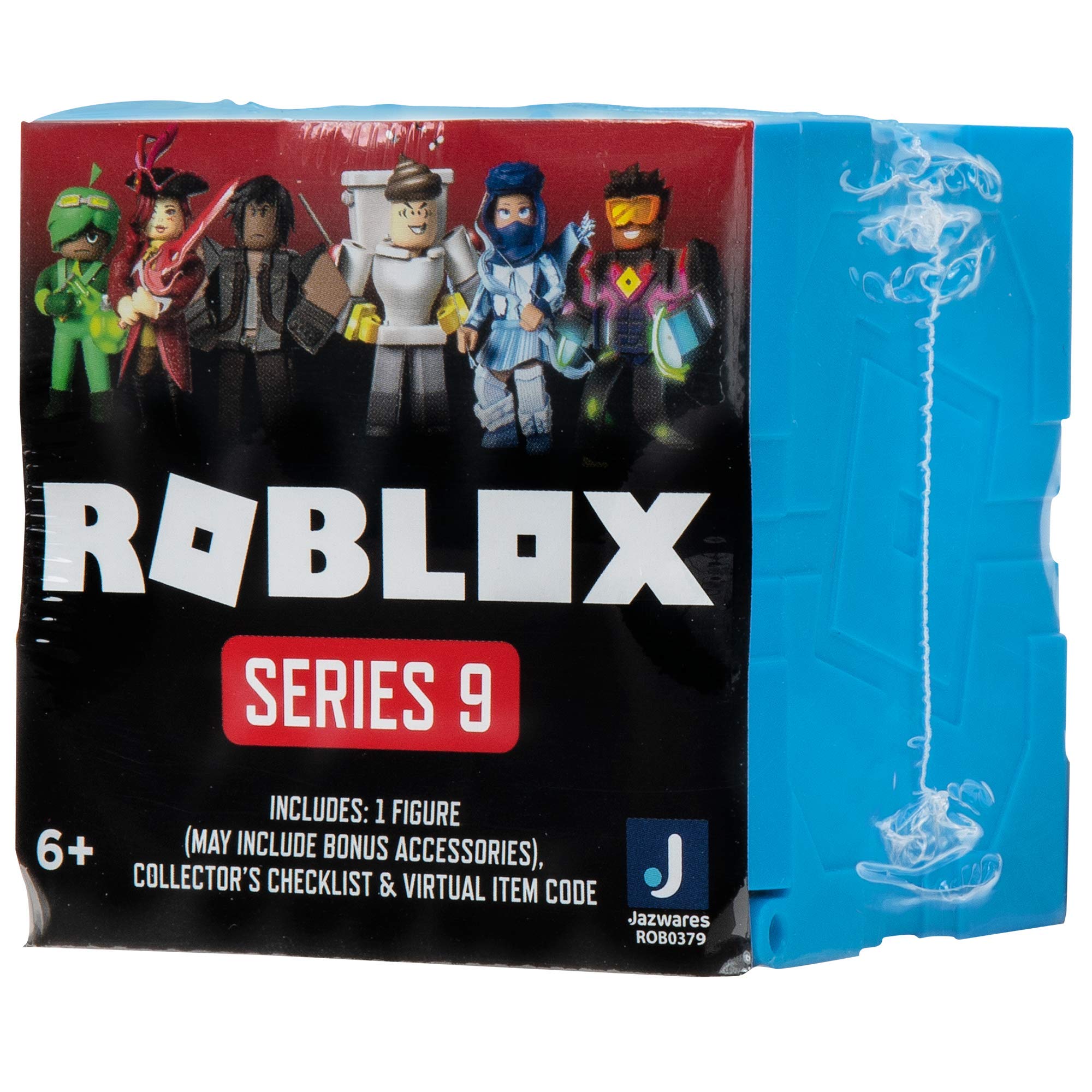 Roblox Series 9 figures with accessories for custom looks in blue.
