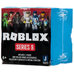 Roblox Series 9 figures with accessories for custom looks in blue.