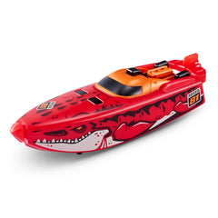 Robo Alive two-pack display featuring White Shark and Dino Shark ready to race.