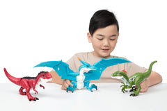 Robo Alive Dino Action Pteradactyl close-up jaws highlight fierce design.