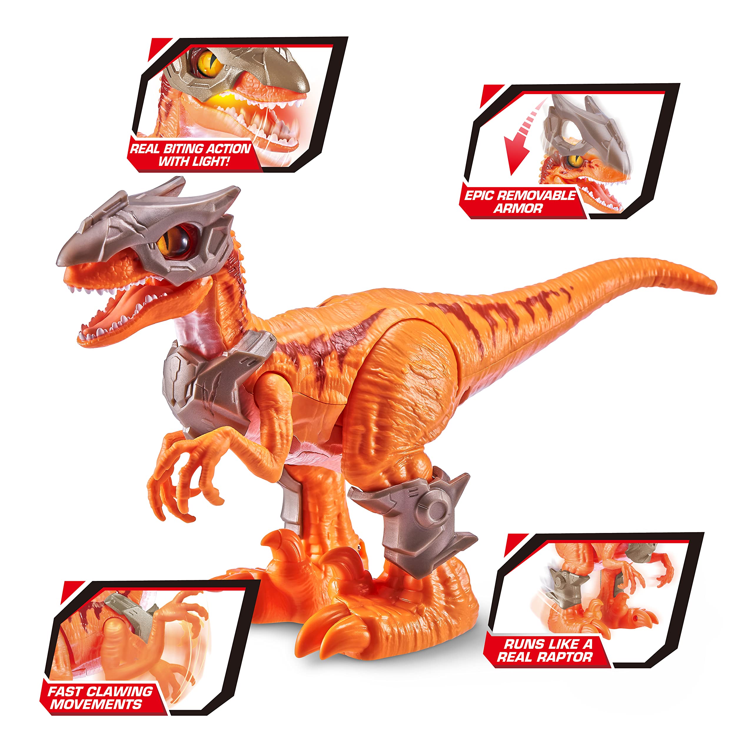 Robo Alive Dino Wars Raptor made with quality materials for durability