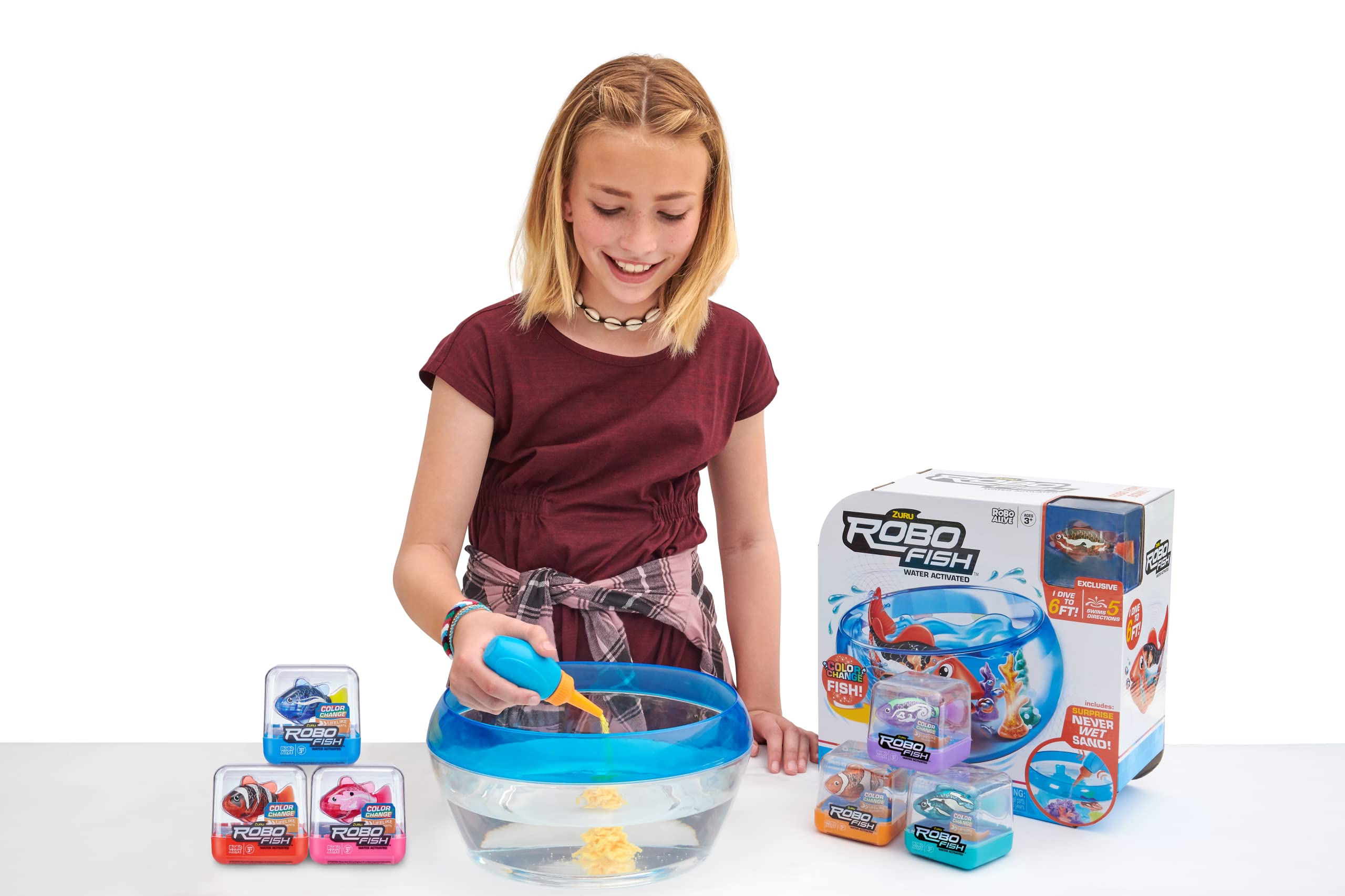 Robo Alive Never Wet Sand supports reef-building play