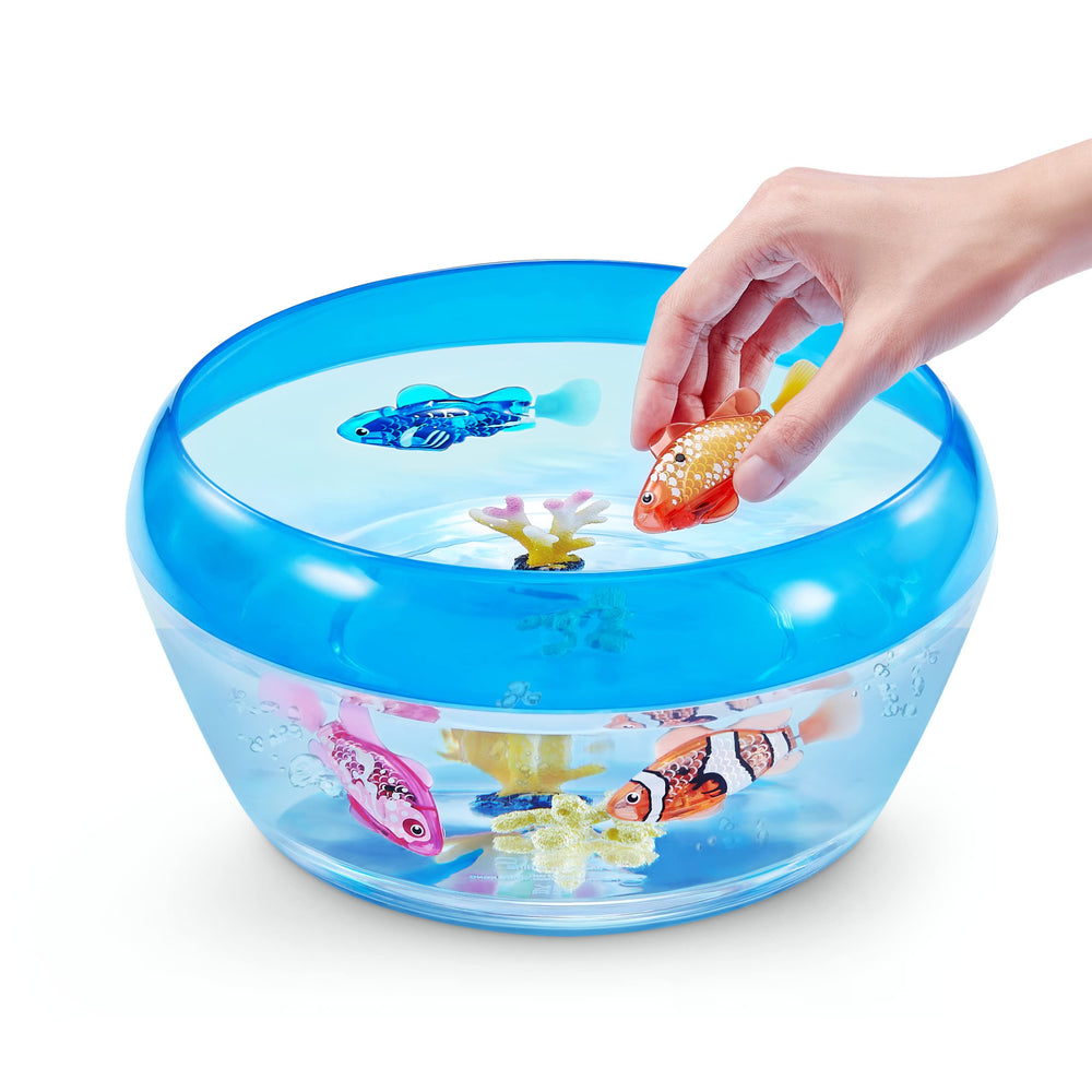 Robo Alive water-activated tech powers lifelike swimming for cordless play.