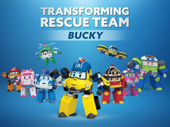 Robocar Poli Bucky 2-in-1 rescue bot supports early problem-solving.