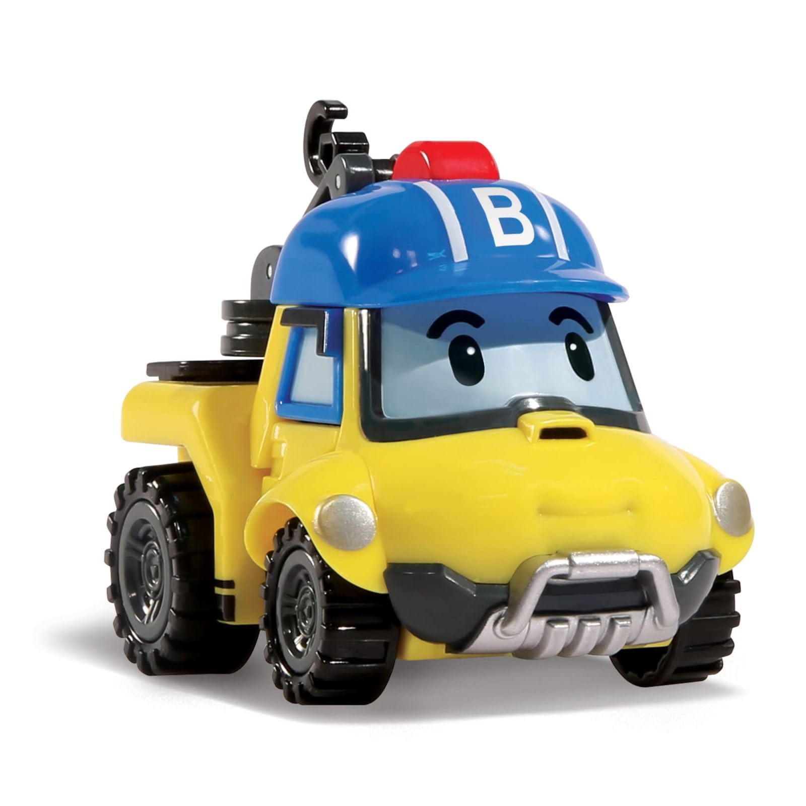 Robocar Poli Bucky emergency vehicle design sparks imaginative roleplay.