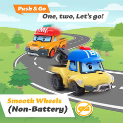 Robocar Poli Bucky rescue team playset inspires cooperative play.