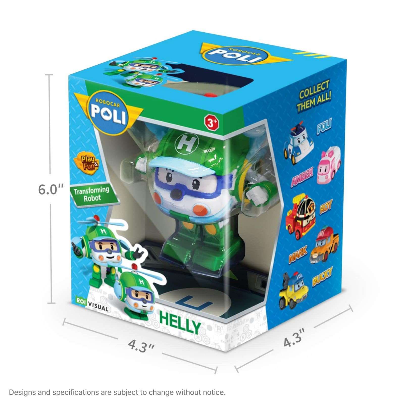 Robocar Poli world with Helly supports Brooms Town mission play