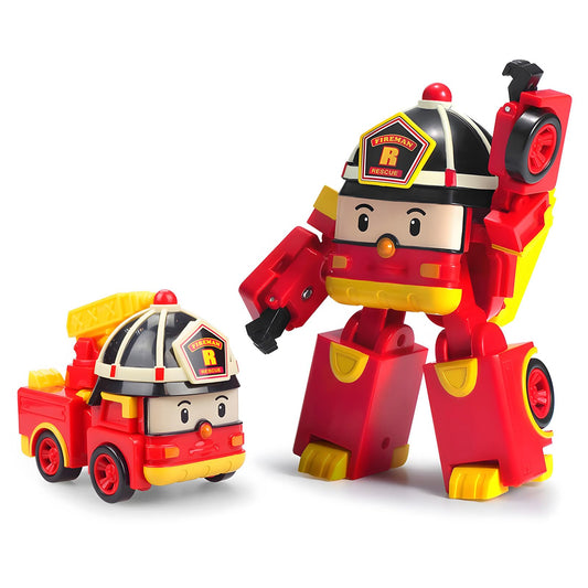 Robocar Poli Roy fire truck transform, durable and kid-friendly for busy play