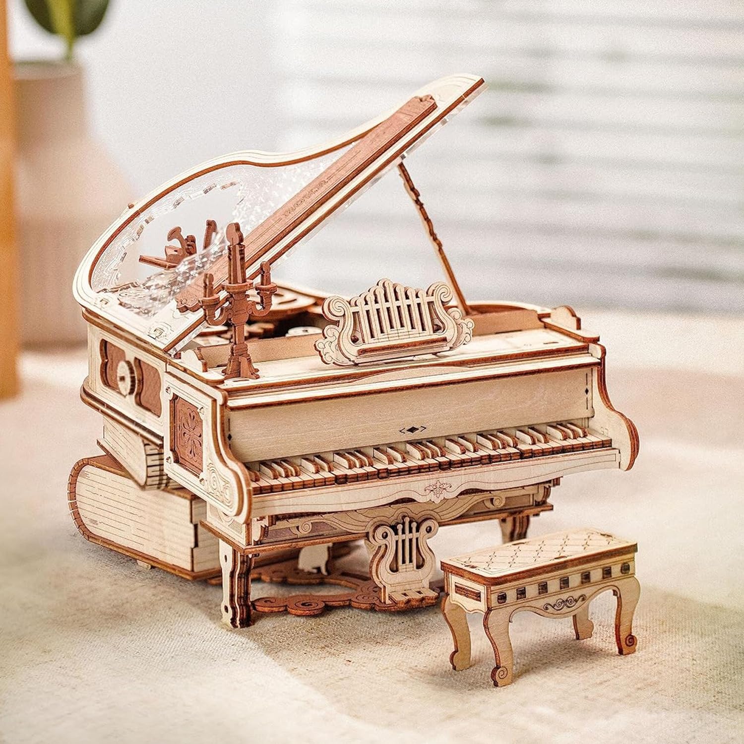 ROBOTIME AMK81 piano-assembly: hands-on puzzle for music lovers