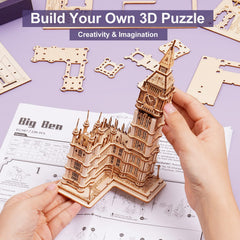 ROBOTIME Big Ben DIY gift idea for friends and family.