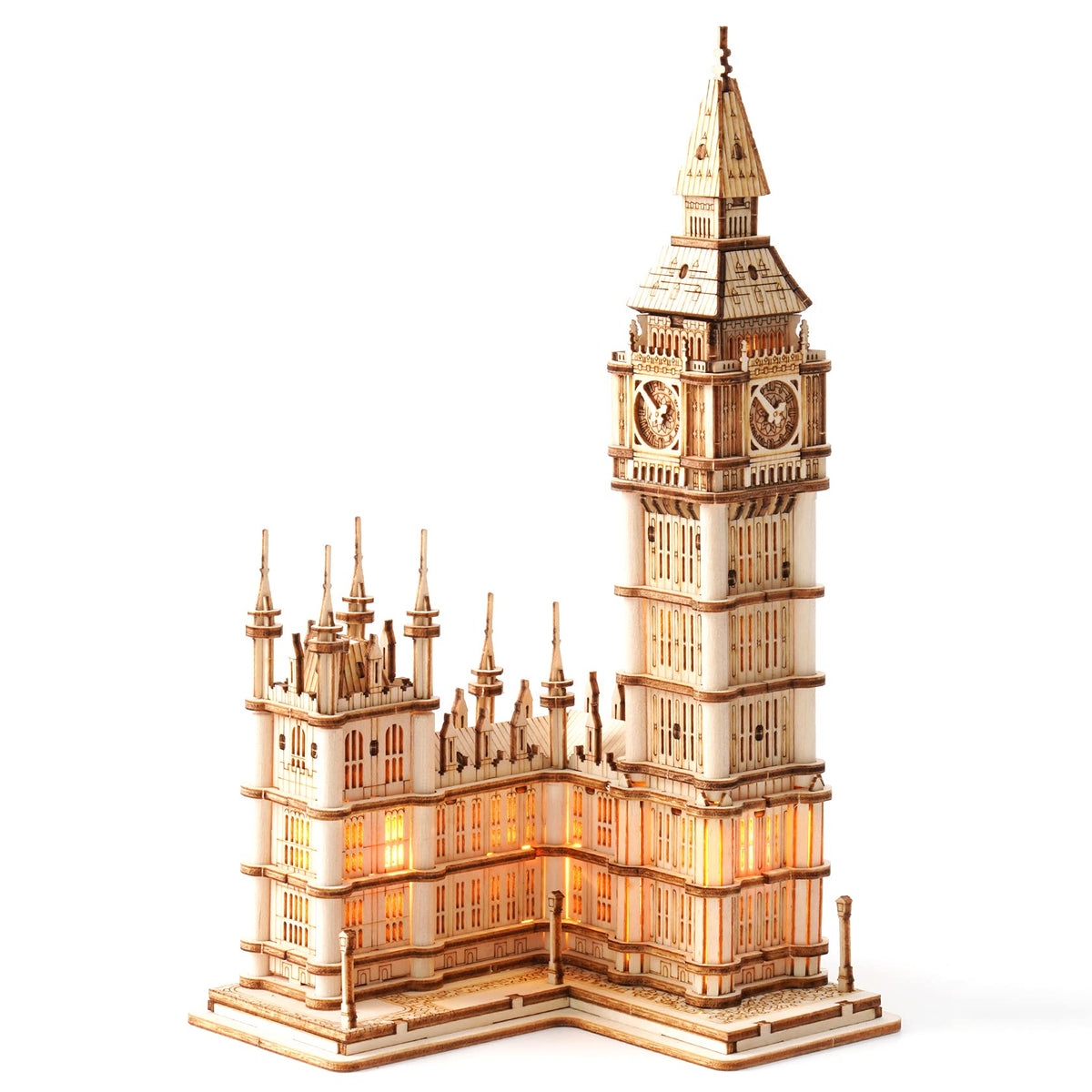 ROBOTIME Big Ben model kit assembly for hands-on learning and creativity.