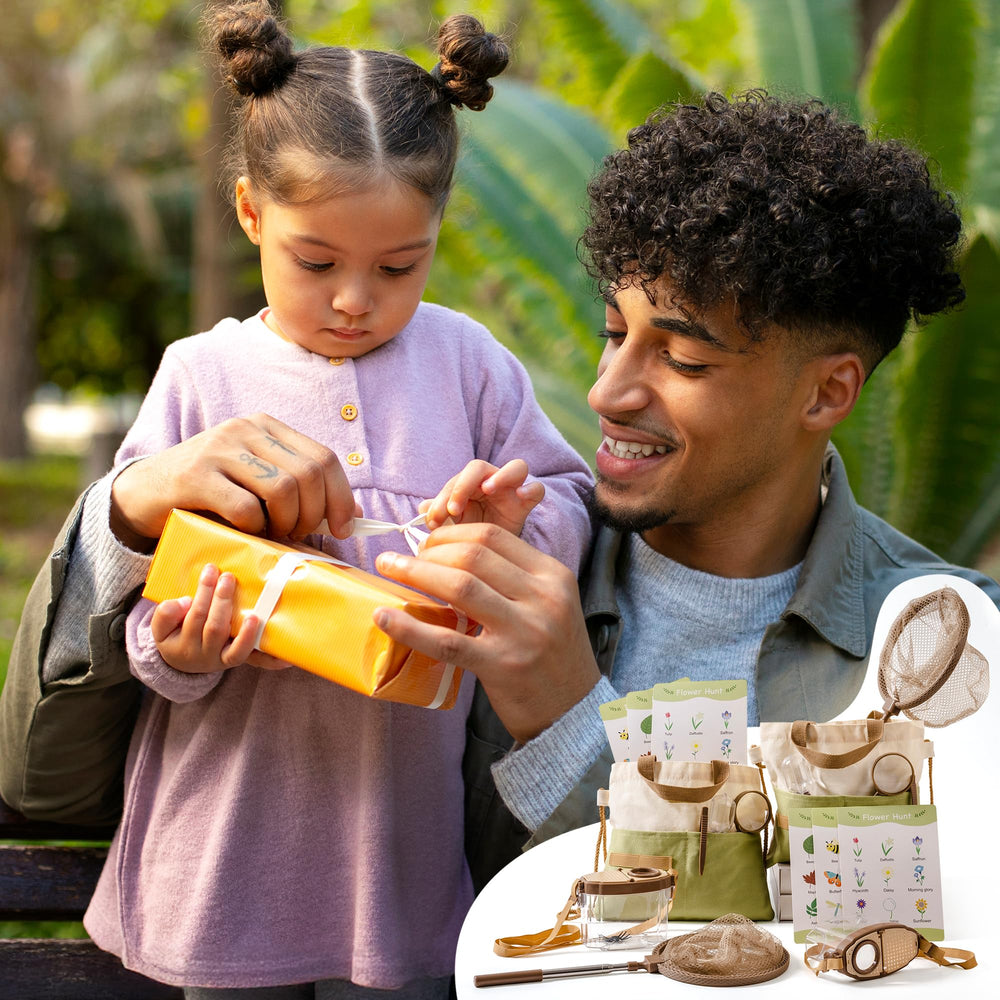 ROBOTIME bug habitat layout, complete explorer kit for backyard expeditions.