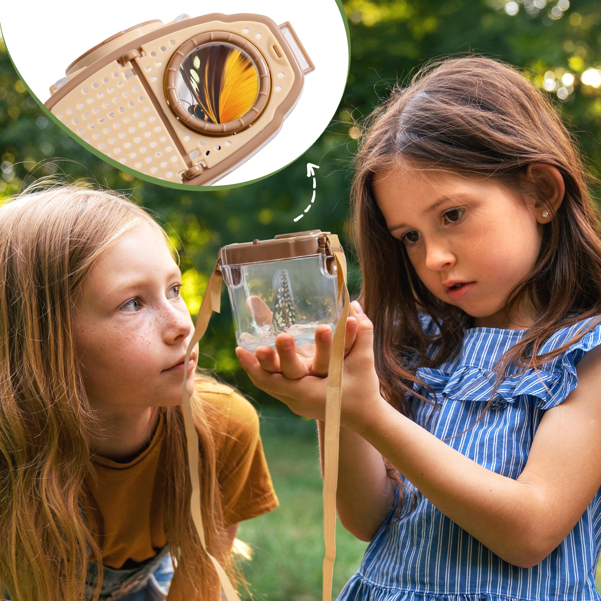 ROBOTIME tweezers extended handles, safer insect handling for kids.