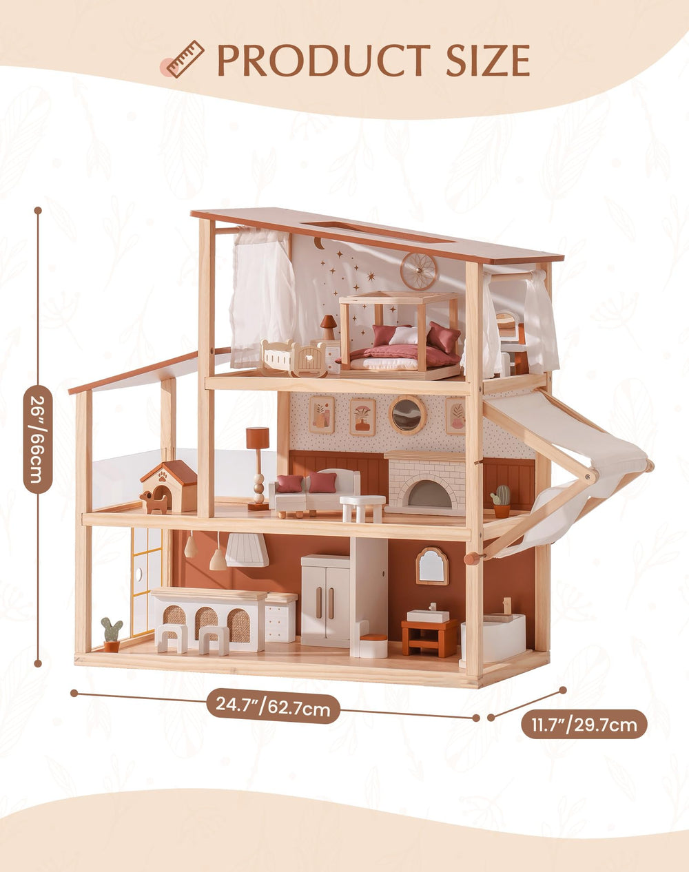 ROBOTIME 37-piece furniture set offers plenty of decorating options and role-play scenes