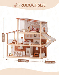 ROBOTIME 37-piece furniture set offers plenty of decorating options and role-play scenes