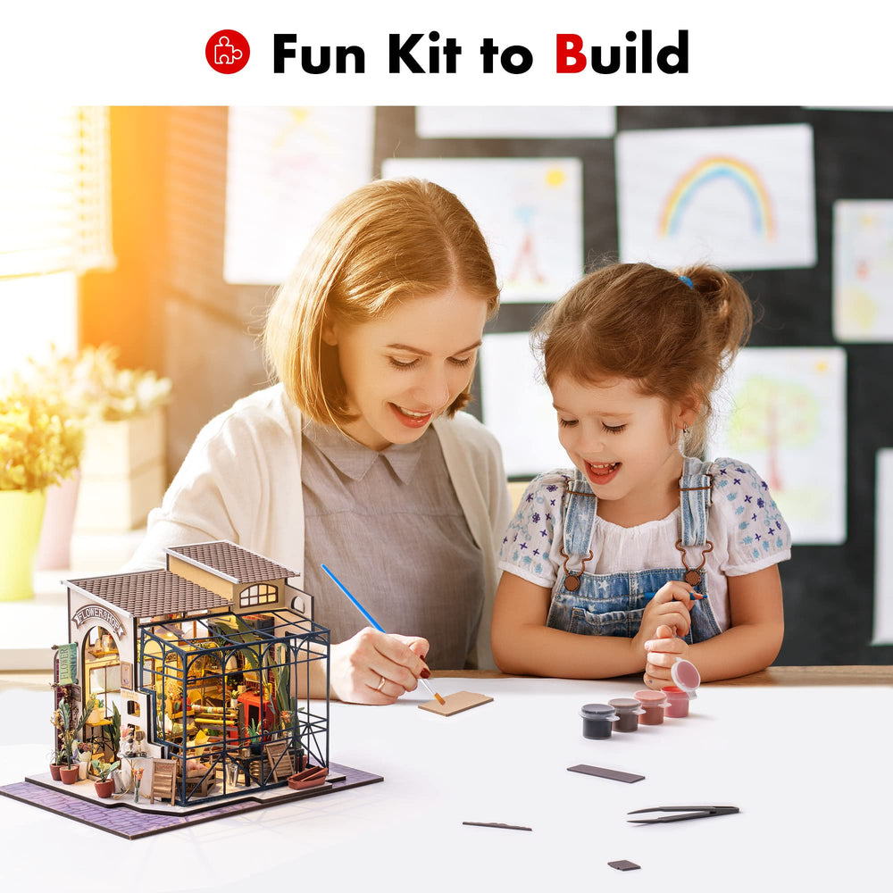 Robotime Emily's Flower Shop fosters hands-on creativity and family bonding through building