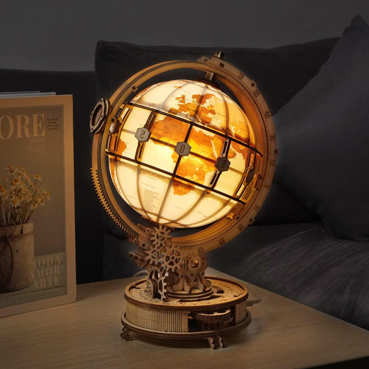 ROBOTIME Luminous Globe ST003 LED night light adds warm ambient glow to any room.