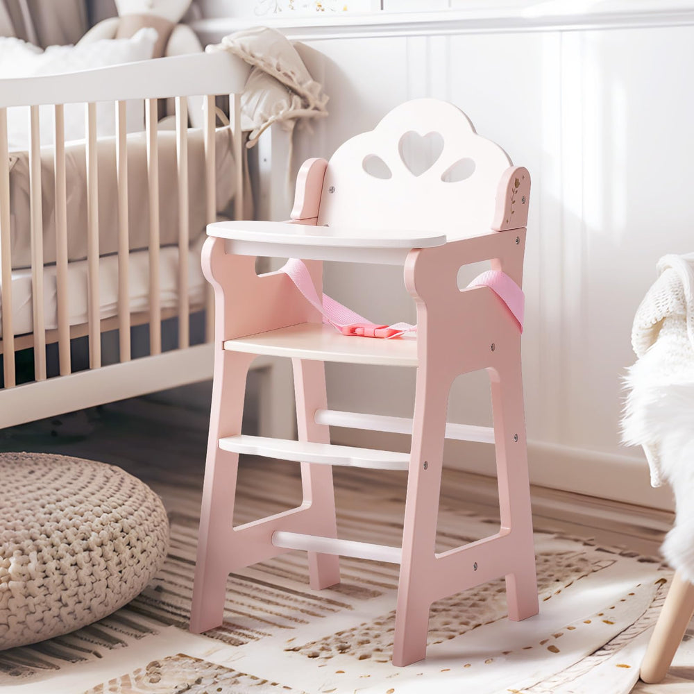 Robotime pink white color blends with dollhouse settings.