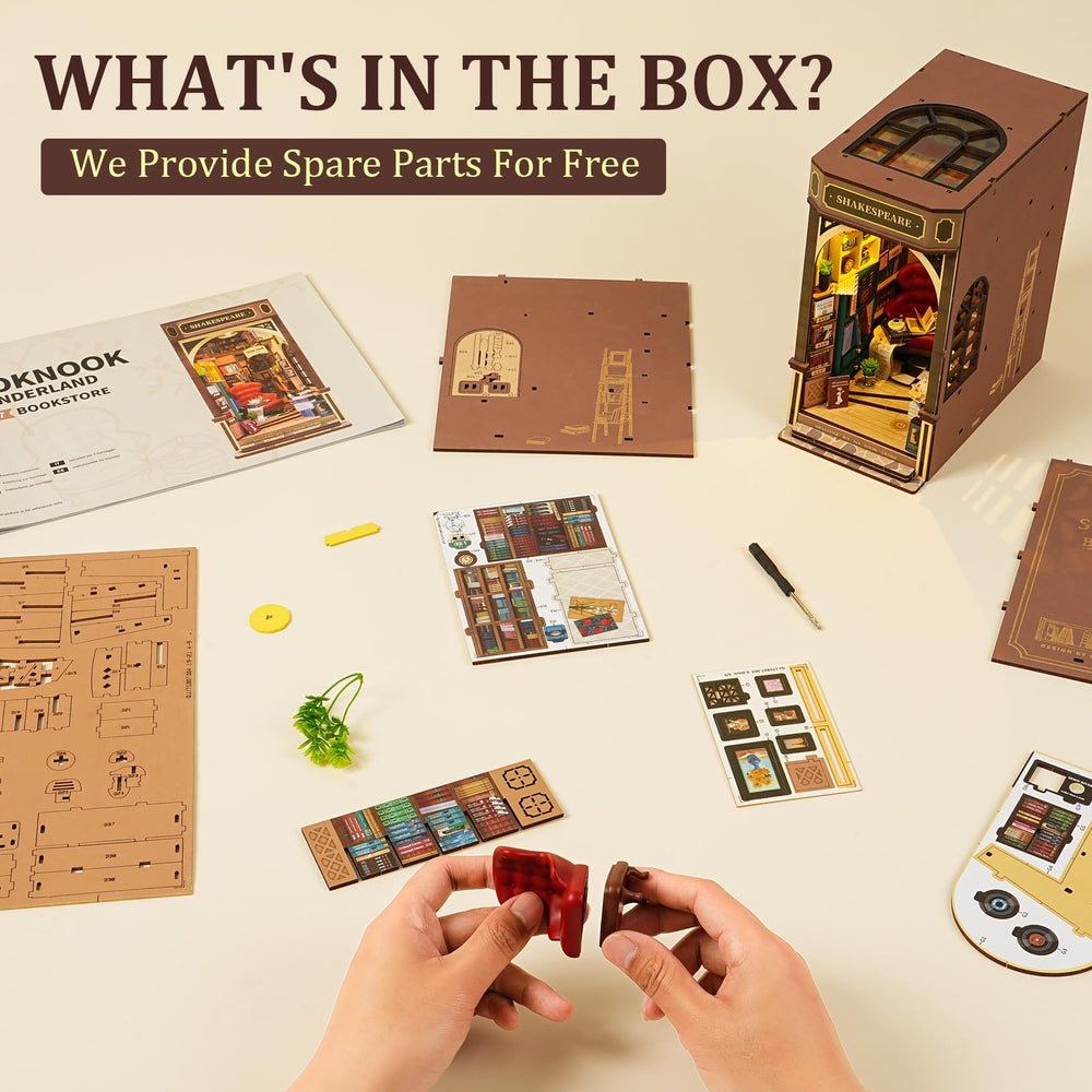 ROBOTIME ready-to-display diorama offers instant charm for home or office.