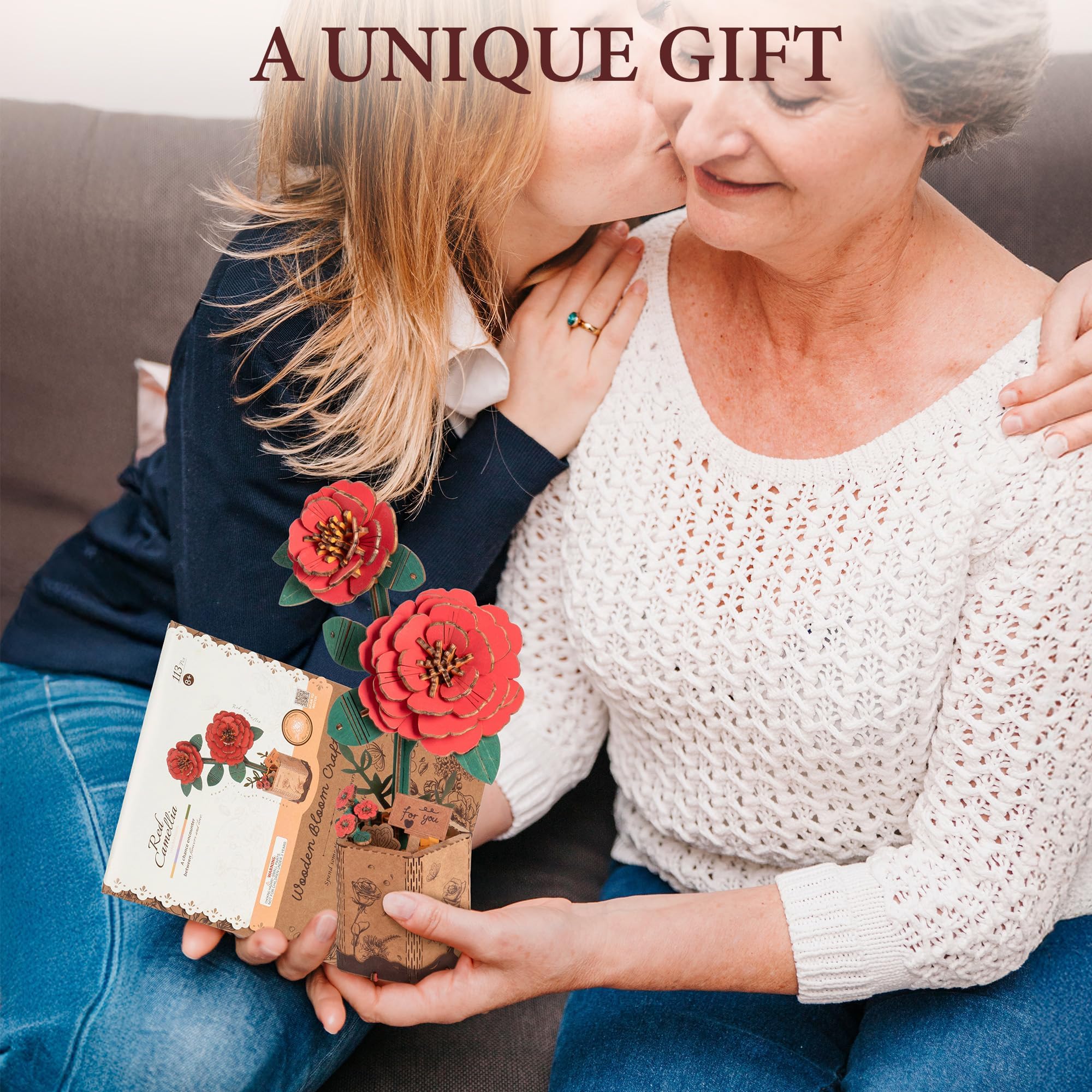 ROBOTIME gift card included with the kit for a thoughtful present