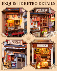 Robotime Sakura Wine Alley interior furniture ready for display