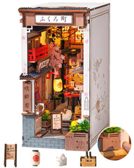 Robotime Sakura Wine Alley store-front diorama for cozy home display