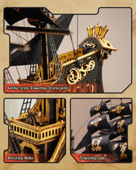 Robotime Seahorse 3D puzzle assembly process encourages focus and family bonding.