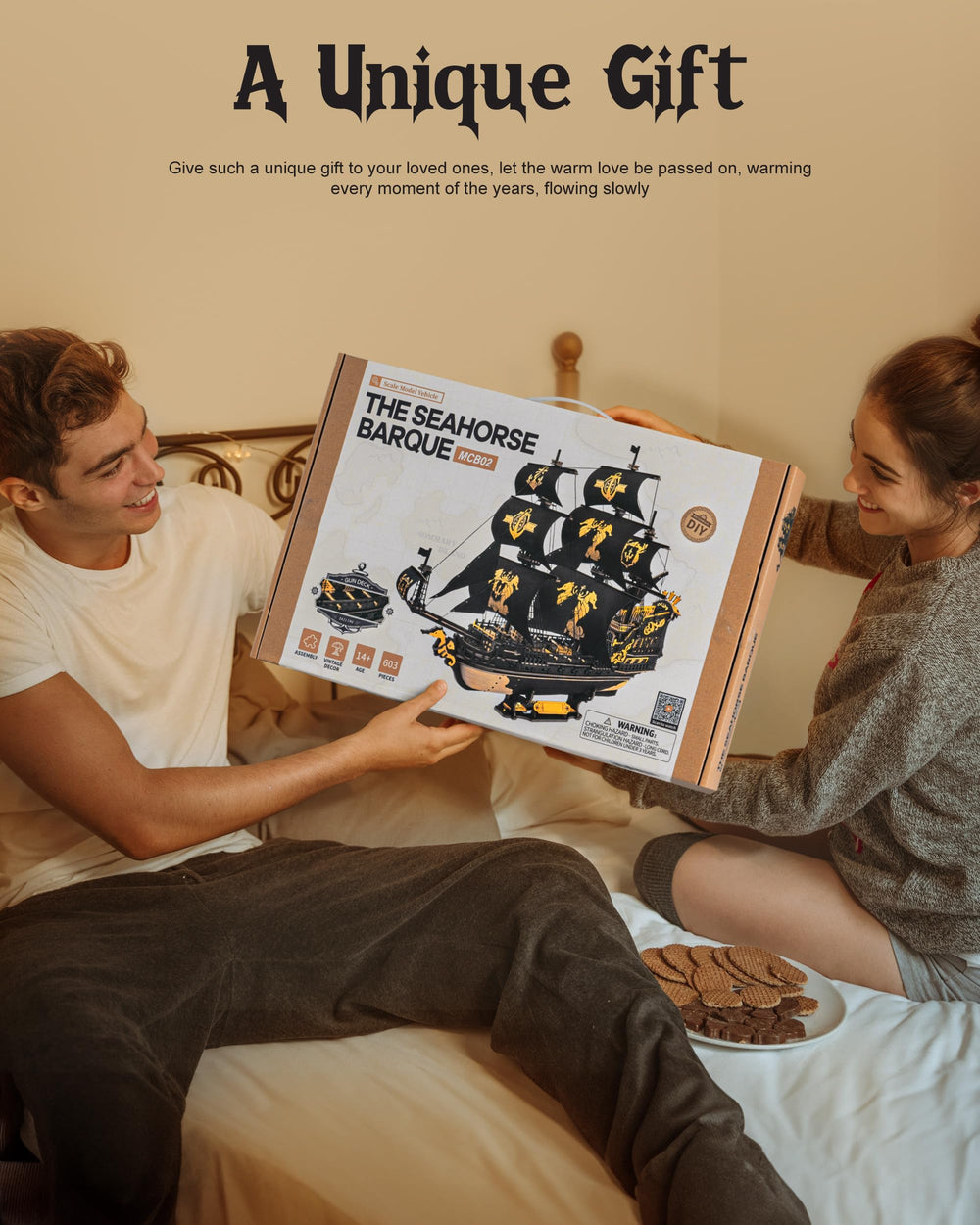 Robotime Seahorse 3D puzzle gift-ready packaging makes a thoughtful present.