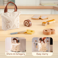 ROBOTIME smooth edges ensure safe hands-on play during imaginative meals.