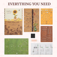 ROBOTIME Sunflower 3D puzzle gift card included to personalize message.