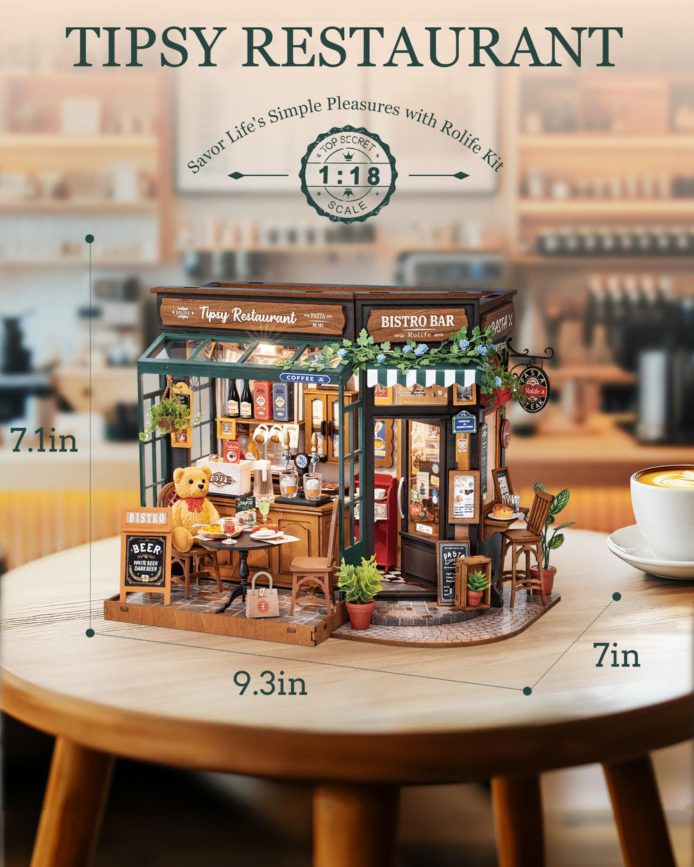 ROBOTIME Tipsy Restaurant gift packaging suitable for holidays