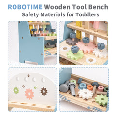 ROBOTIME wooden saw encourages pretend carpentry and fine motor skills