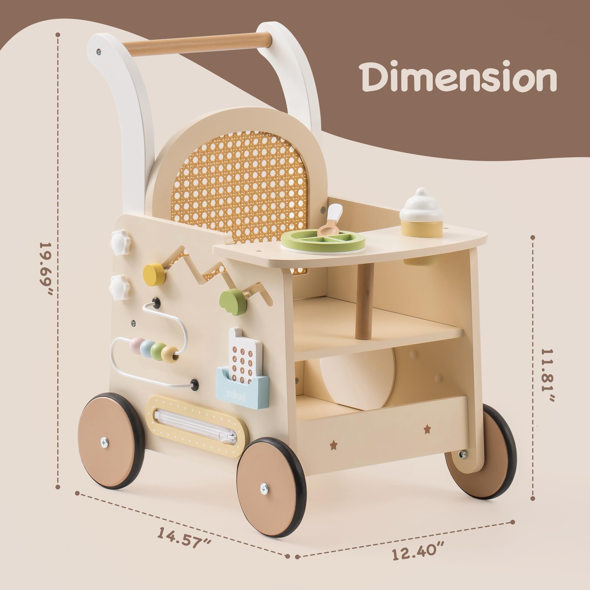 Robotime walker sturdy wooden construction promises longevity and safe hands-on adventures.