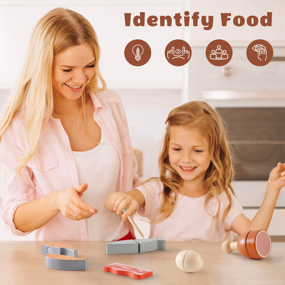 ROBOTIME wooden fruits and vegetables for colorful hands-on play