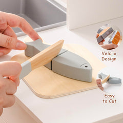 ROBOTIME wooden meat slices for slicing and assembling meals