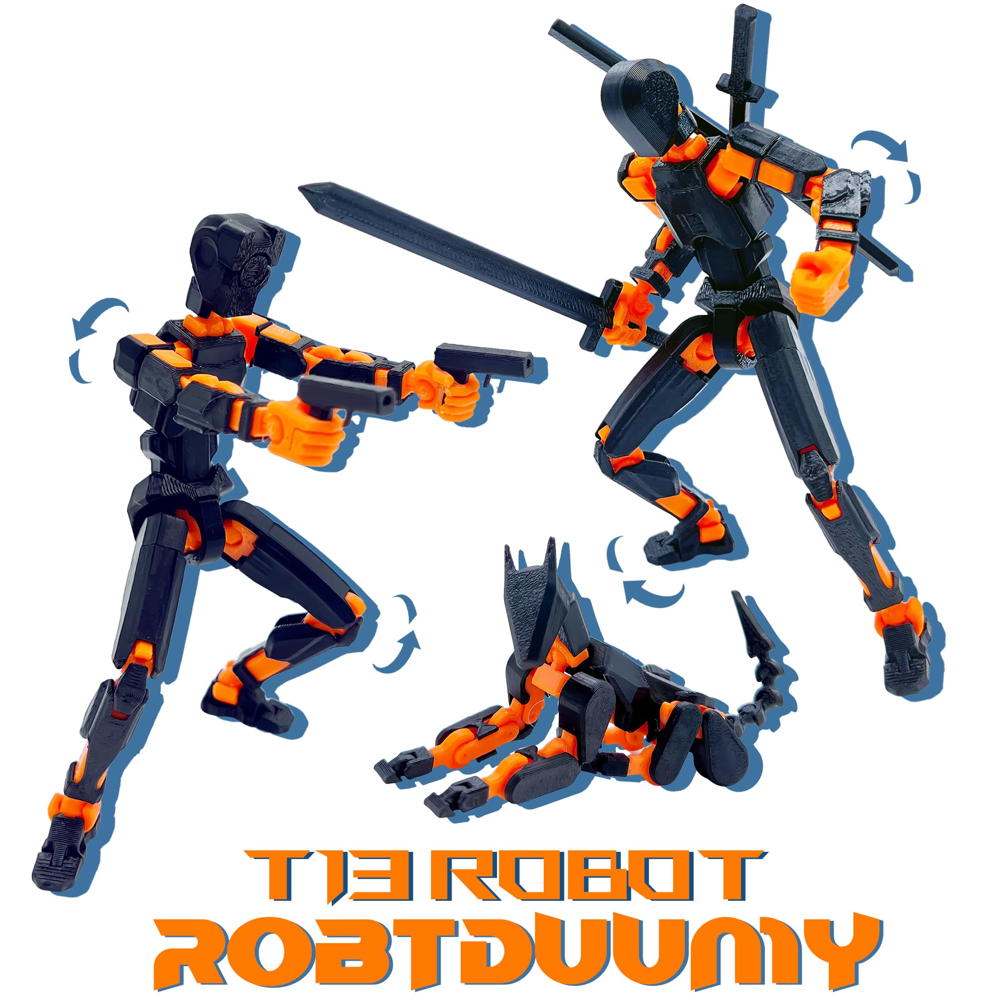 ROBTDUUMY T13 interchangeable hands customize gestures for character variety.