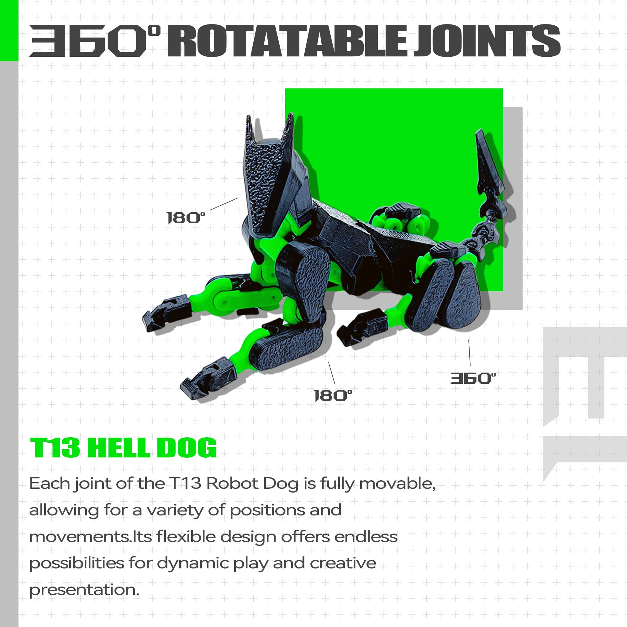 ROBTDUUMY T13 Titan 13 dog partner enhances storytelling play