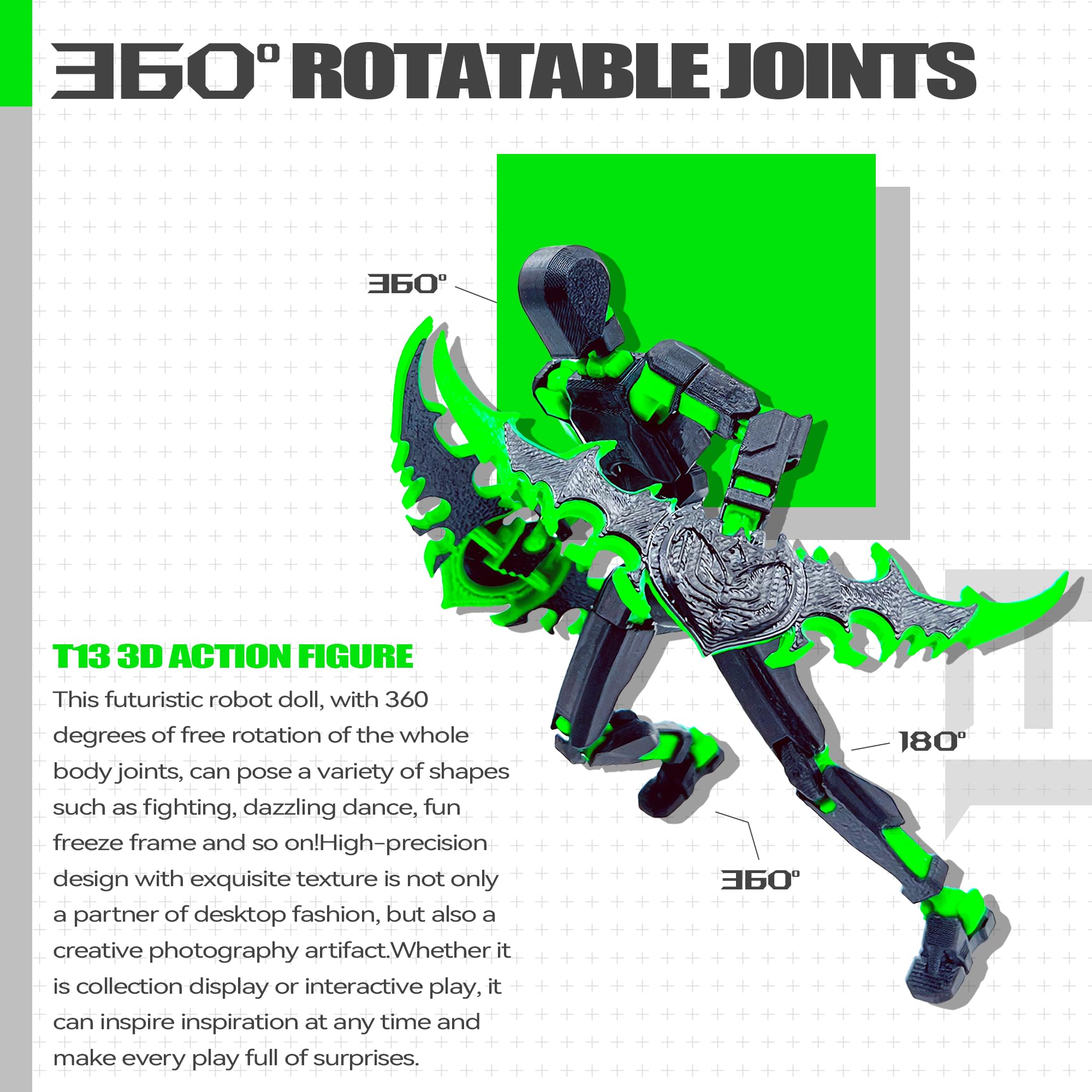 ROBTDUUMY T13 Titan 13 smooth-surface 3D prints for a premium finish