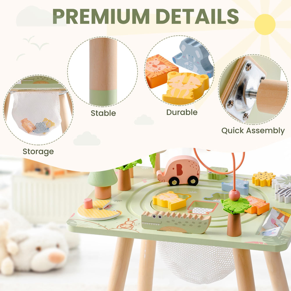ROBUD Activity Table shape matching boosts recognition and problem-solving during play.
