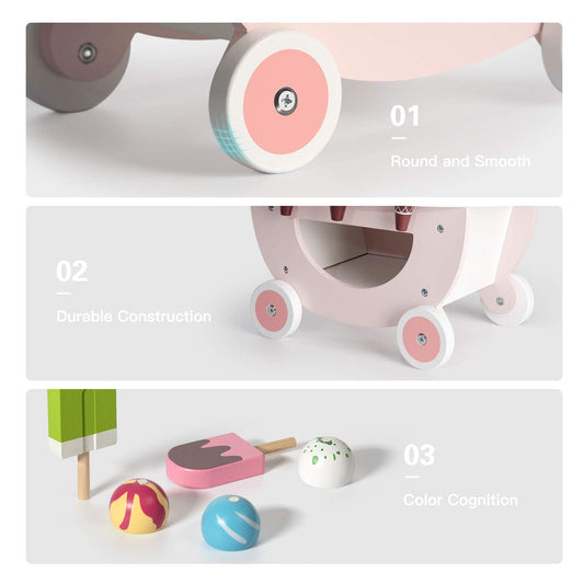 ROBUD colorful ice cream cones invite kids to explore flavors during pretend play.