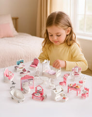 ROBUD dollhouse rotatable bathtub faucet enhances water play realism.