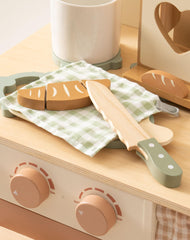 ROBUD durable wood construction withstands active pretend play.