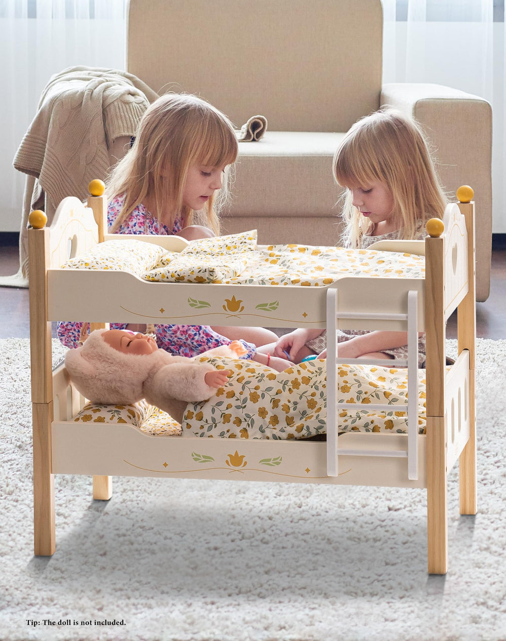 ROBUD cozy bedroom scene shows how kids can imagine life with this bunk bed.