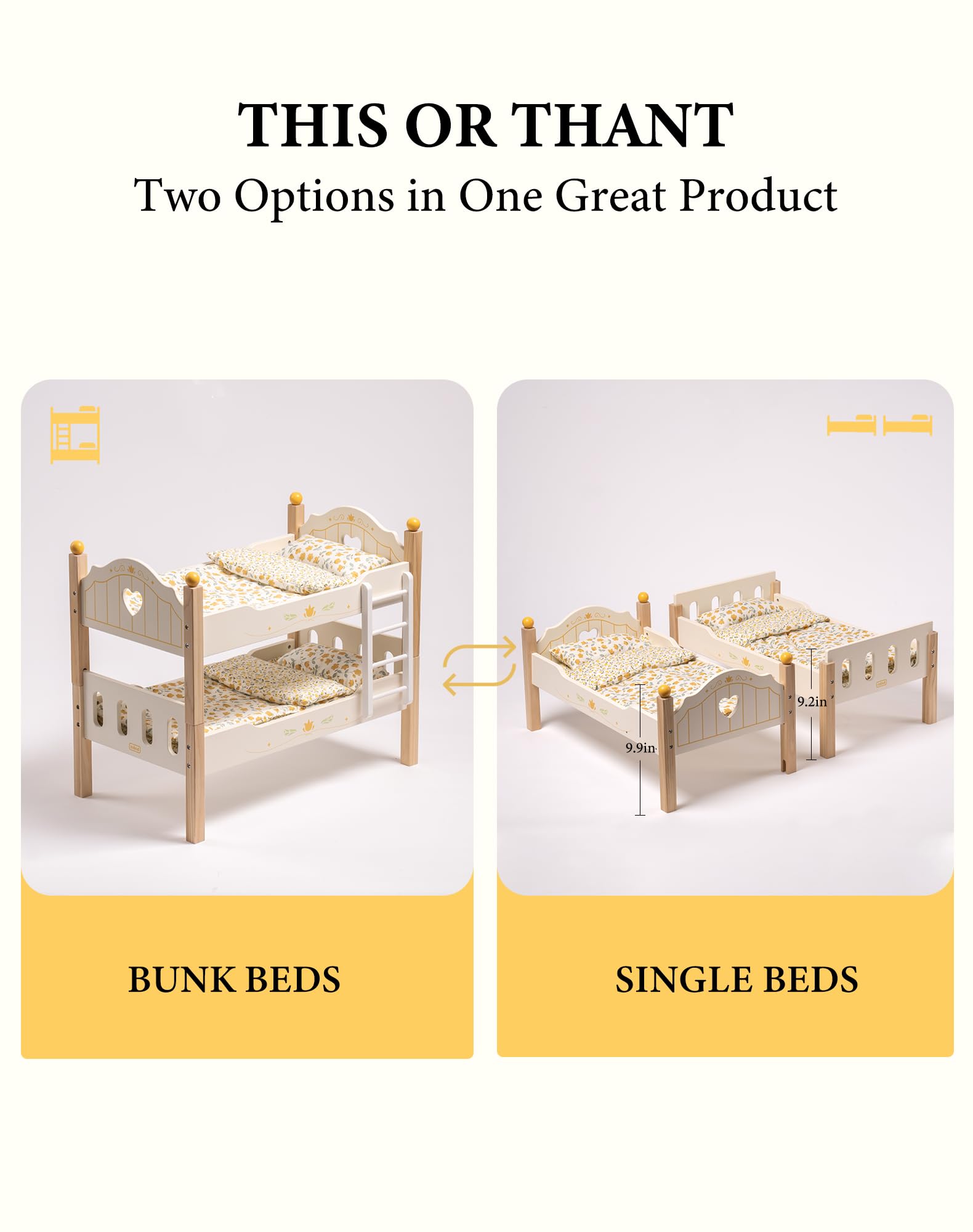 ROBUD rose-pattern design adds whimsical charm to the doll room.